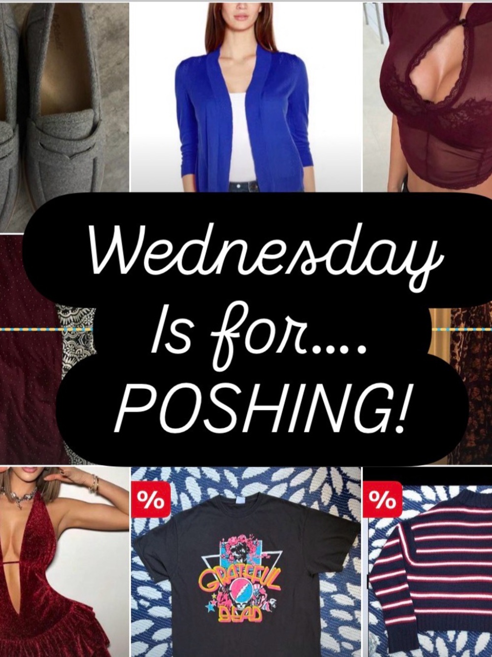 Wednesday is for POSHING! Grab that item that you’ve been liking! 😊🤩